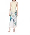 -bl^nk- Charleigh Dress In Ivory In Multi