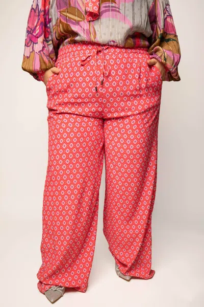 -bl^nk- Eniya Wideleg Pant In Abstract Print In Multi