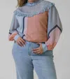 -bl^nk- Kalani Knitted Top - Plus In Light Blue In Blue