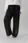 -bl^nk- Peloni Wideleg Pants - Plus In Black In Black
