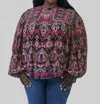 -bl^nk- Tiara Top - Plus In Geo Print