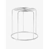 &tradition Verner Panton 1981 Wire Steel Stool Mirror Polished Steel In Mirror Polished Steel