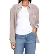 0039 Italy Betty Corduroy Top In Beige In Beige