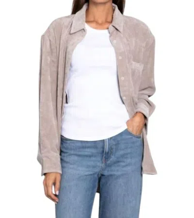 0039 Italy Betty Corduroy Top In Beige