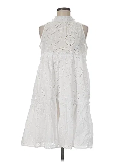 Pre-owned 0039 Italy Casual Dress In White