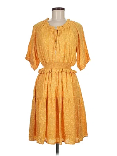 Pre-owned 0039 Italy Casual Dress In Yellow