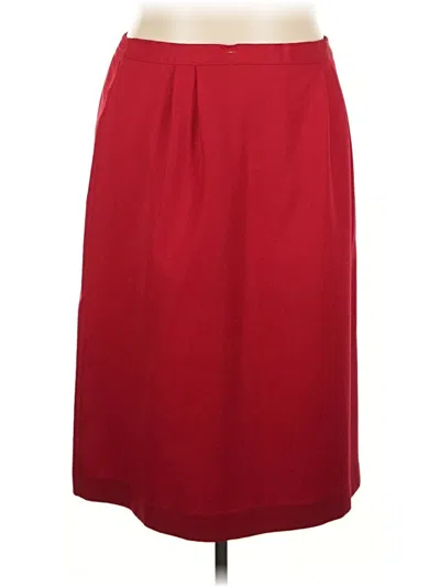 Pre-owned 0039 Italy Formal Skirt In Red