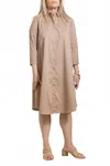 0039 Italy Gracy Midi Dress In Camel In Nude