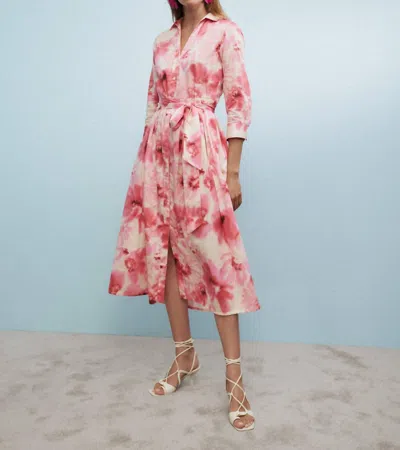 0039 Italy Julene Shirt Dress In Pink