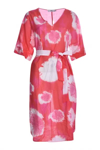 0039 Italy Kuba Dress In Pink Multi