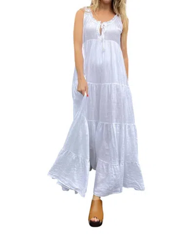 0039 Italy Lily Long Dress In White