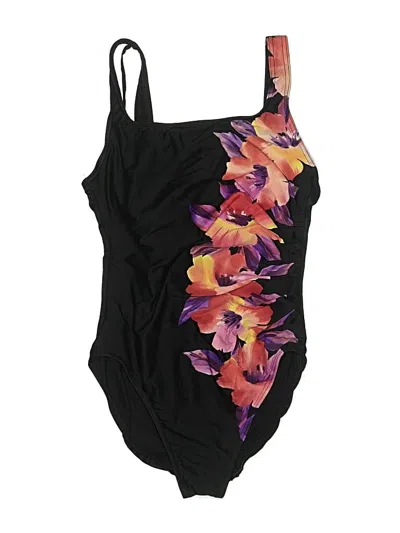 Pre-owned 0039 Italy One Piece Swimsuit In Black