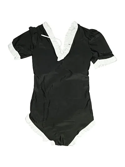 Pre-owned 0039 Italy One Piece Swimsuit In Black