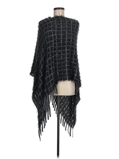 Pre-owned 0039 Italy Poncho In Black