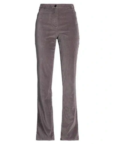 0039 Italy Woman Pants Grey Size S Cotton, Polyester, Elastane In Gray