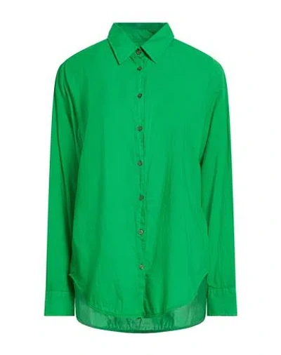 0039 Italy Woman Shirt Green Size L Cotton