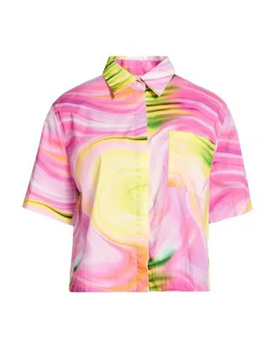 0039 Italy Woman Shirt Pink Size Xl Cotton