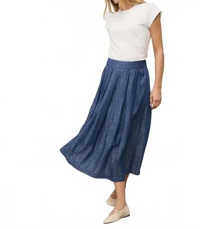 0039 Italy Women's Kylie Skirt In Denim In Blue