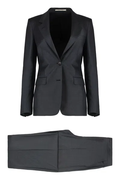 0205 Tagliatore Complete Two Pieces In Wool. In Black