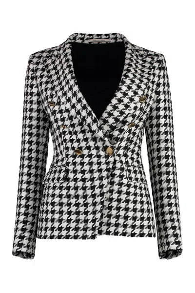 0205 Tagliatore J-alycia Single-breasted Two-button Jacket In Black