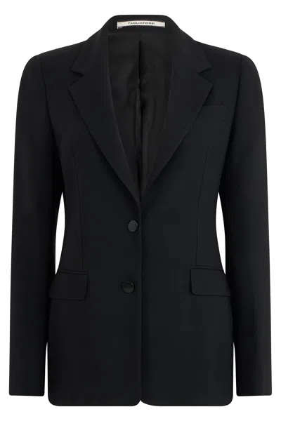 0205 Tagliatore Paris Single-button Blazer For Women In Black