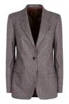 0205 Tagliatore Single-breasted Two-button Jacket In Brown