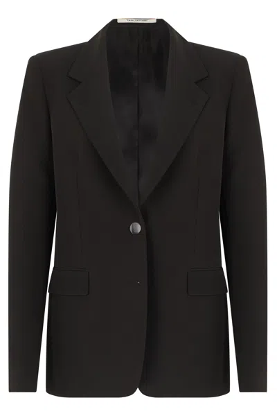 0205 Tagliatore Single-breasted Blazer In Black