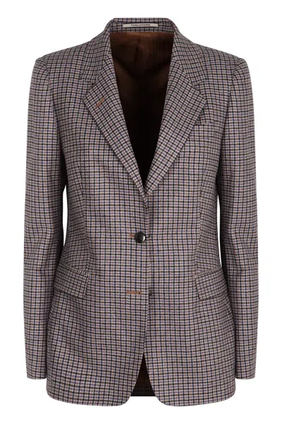 0205 Tagliatore Single-breasted Two-button Jacket In Purple