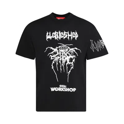 Pre-owned 032c Armour T-shirt 'faded Black' | Men's Size L