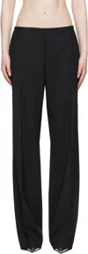 032c Black ' Office Attire' Loose Cut Suit Trousers