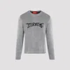 032c Gray Nerve Shatter Crewneck In Black