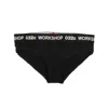 032c Black Classic Text Briefs In Black