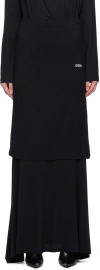 032c Black Daydream Maxi Skirt In Black