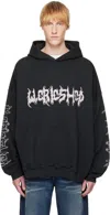 032c Faithless Oversized Hoodie In Black