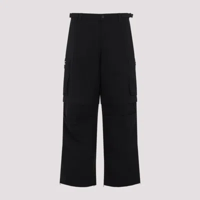 032C BLACK INTERMISSION CARGO COTTON PANTS