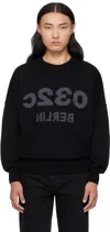 032c Black Selfie Sweater In Black