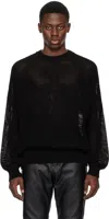 032c Black Selfie Sweater In Black