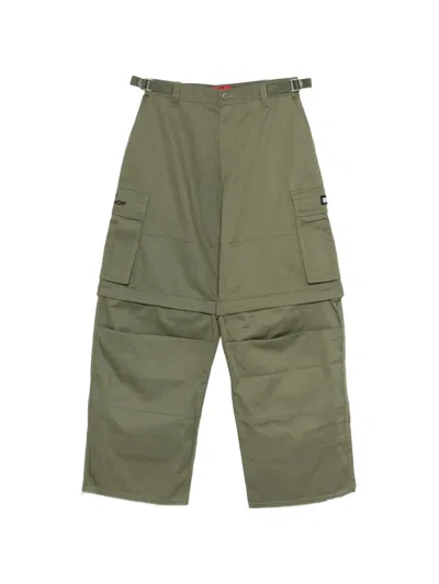 032c Buckle-detail Cargo Pants In Green