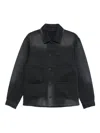 032c Buttoned Pocket Jacket In Black
