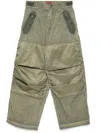 032c Khaki 'clay' Utility Trousers In Green