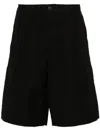 032c Logo-patch Cargo Shorts In Black