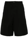 032c Logo-patch Cargo Shorts In Black