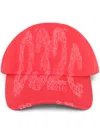 032c Crisis Denim Cap In Red