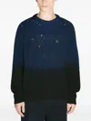 032c Dip-dye Cut-out Sweater In Multi