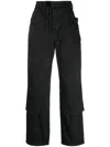 032c Double Shift Cotton Utility Trousers In Grey