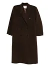 032c Double-breasted Wool Coat In Brown