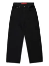 032c Down To Earth Five-pocket Jeans In Black