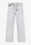 032c Down To Earth Wide-leg Faded Jeans In Gray