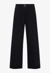 032c Down To Earth Wide-leg Jeans In Black