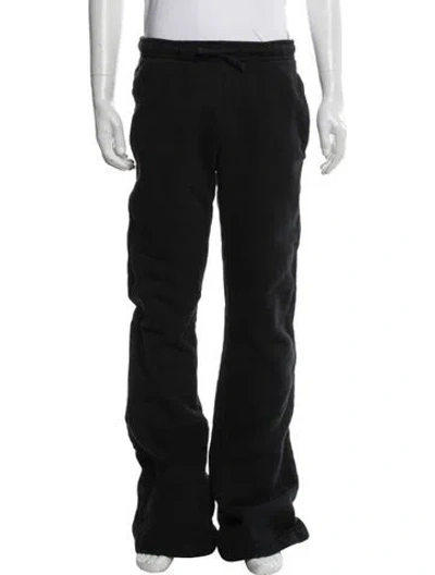 Pre-owned 032c Embroidered Accent Lounge Bottoms In Black